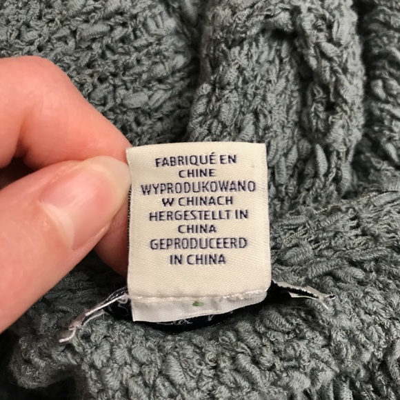 Ruby Moon Knit Deep Open Back Textured Sweater In Slate Teal In Size X-Small - Picture 11 of 12